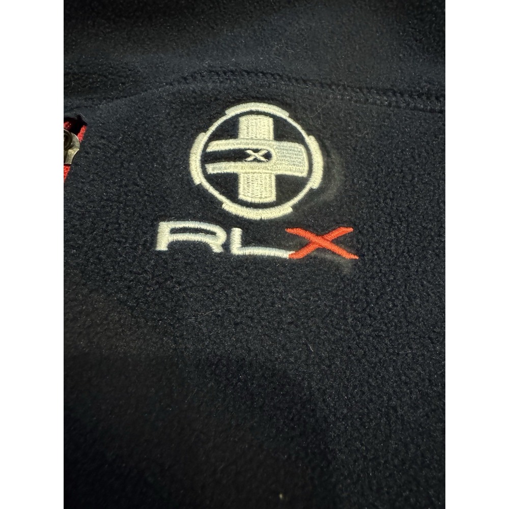 Ralph Lauren RLX Golf Fleece Vest Mens USA Flag Medium - Picture 2 of 4